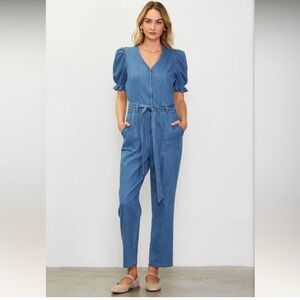 Skies Are Blue Denim Jumpsuit